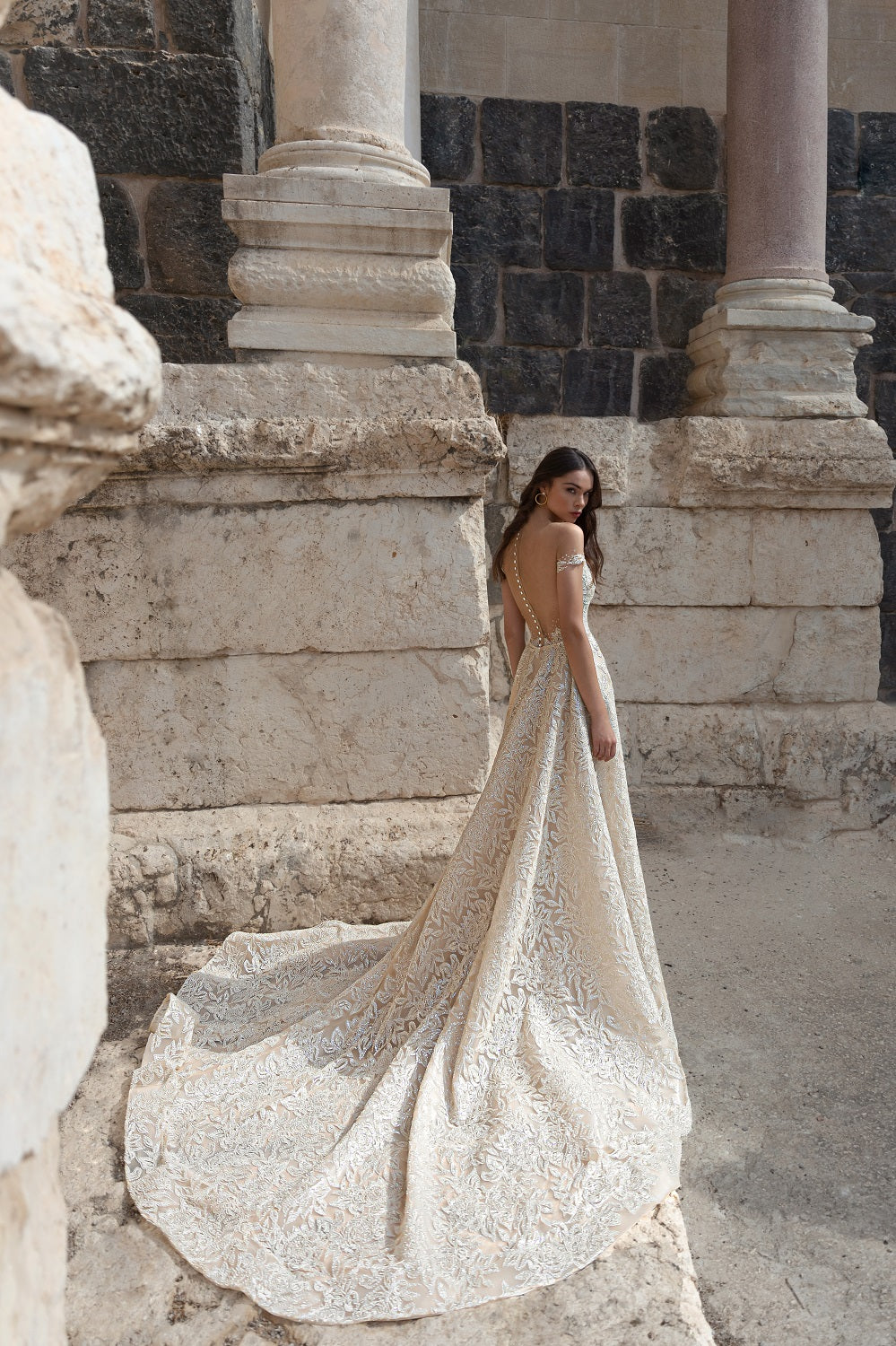 Alyiah Style 2104 with Overskirt – Luxury Bridal Gown by Julie Vino