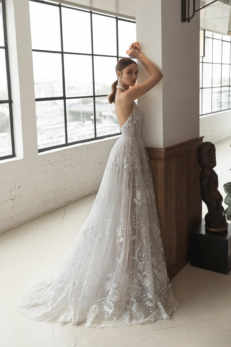 Holly 1555 – Luxury Lace Bridal Gown by Julie Vino