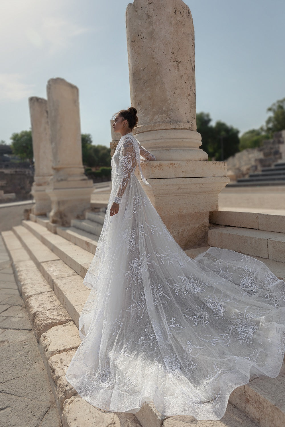 Sarah Style 2106 | Couture Long-Sleeve Lace Wedding Gown by Julie Vi Sarah Style 2106 | Couture Long-Sleeve Lace Wedding Gown by Julie Vi